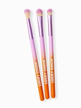 Lucky Chick | Eye Love You Brush Set - Lavender & Orange